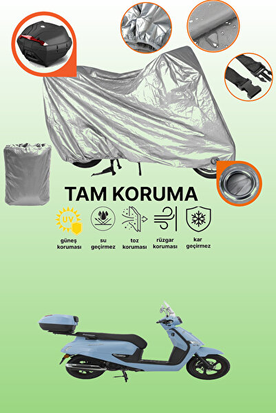 dokaca Gray Lock and Tail Bag Compatible Mondial 125 Exon Compatible Motorcyc...