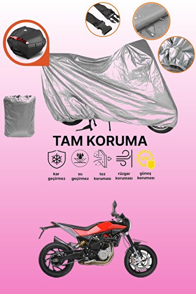 dokaca حقيبة خلفية رمادية متوافقة مع قماش المحرك المتوافق مع Husqvarna Nuda 900، غطاء واقي