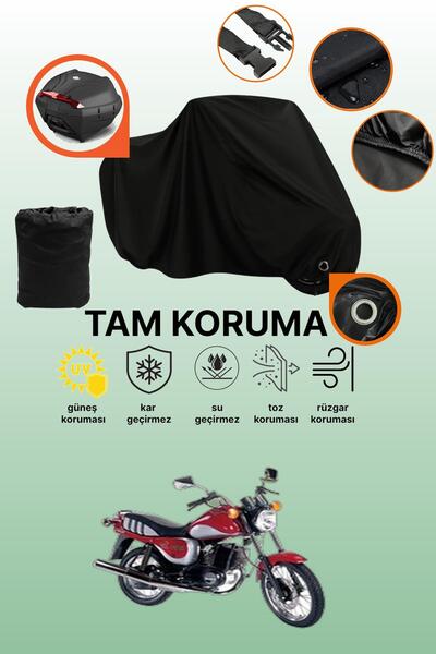 dokaca Black Lock and Tail Bag Compatible Kanuni Seyhan 301 Compatible Motorc...