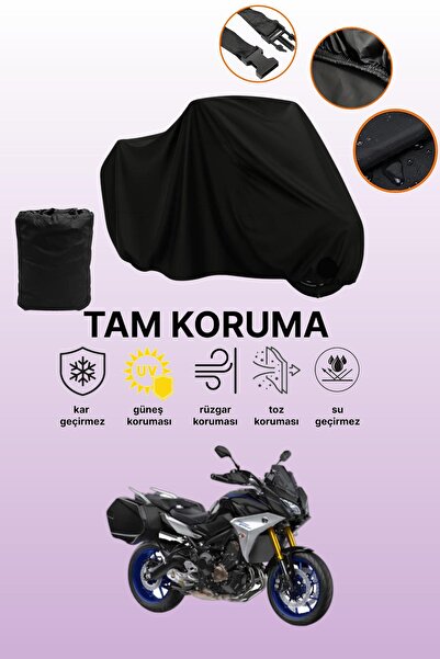 dokaca غطاء محرك ياماها تريسر 900 جي تي أسود متوافق، غطاء واقي، غطاء للدراجات...