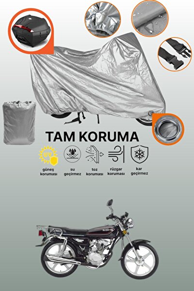 dokaca غطاء دراجة نارية متوافق مع كانوني BD100 مع قفل رمادي وحقيبة خلفية، غطا...