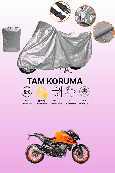 dokaca غطاء دراجة نارية متوافق مع KTM 990 Duke باللون الرمادي، غطاء واقي، غطا...