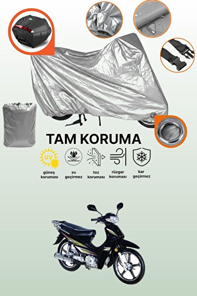 dokaca Gray Lock and Rear Bag Compatible Bisan Motocup 100 Compatible Motorcy...