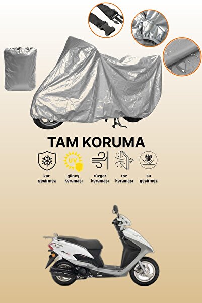 dokaca غطاء دراجة نارية متوافق مع هوندا أكتيفا S باللون الرمادي، غطاء واقي، غ...