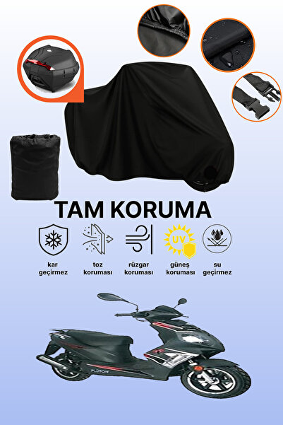 dokaca حقيبة خلفية سوداء متوافقة مع كينج موتور YB-100T-22، غطاء واقي للدراجات...