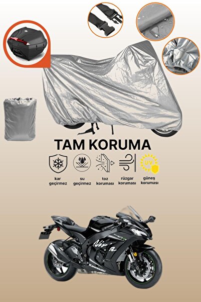 dokaca حقيبة خلفية رمادية متوافقة مع دراجة كاواساكي نينجا ZX-10RR، غطاء واقي ...