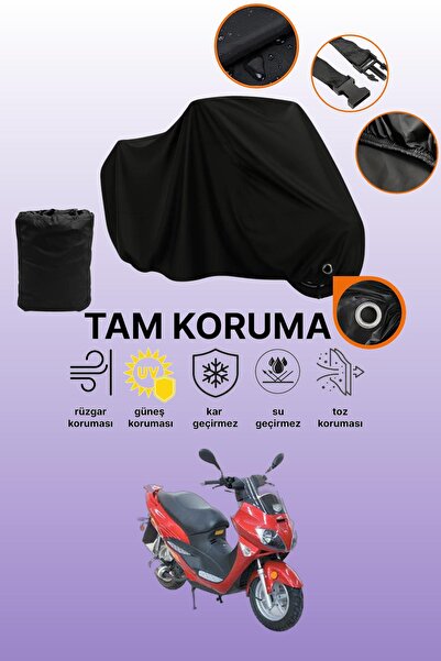 dokaca غطاء دراجة نارية متوافق مع Black Lock Asia AS 150 T 6A، غطاء واقي