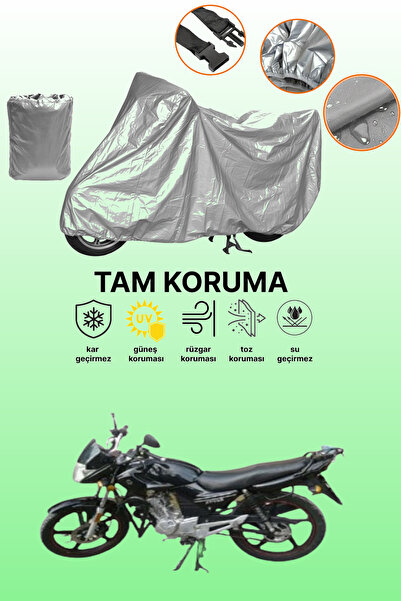 dokaca Gray Kuba Xf 139 Compatible Motorcycle Tarpaulin, Protective Cover, Mo...