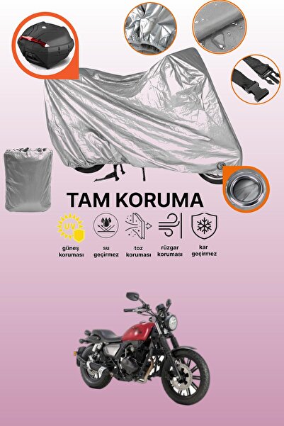 dokaca Gray Rear Bag and Lock Compatible Rks K-Light 202 Compatible Motorcycl...