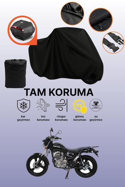 dokaca Black Rear Bag Compatible Mondial Vulture I-E Compatible Motorcycle Ta...