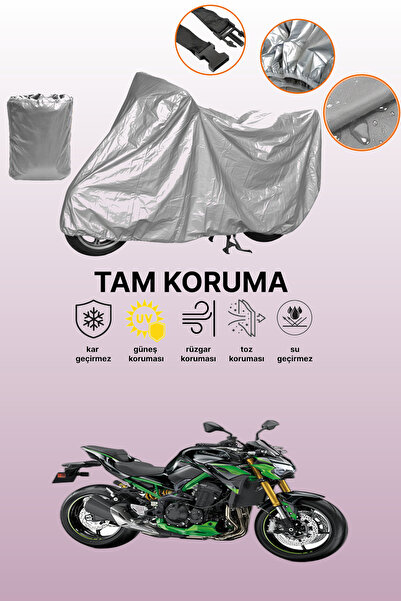 dokaca Gray Kawasaki Z 900 Se Compatible Motorcycle Cover, Protective Cover, ...