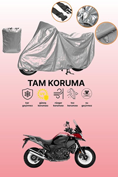 dokaca Grey Honda Vfr 1200 X Crosstourer Compatible Motorcycle Tarpaulin, Pro...