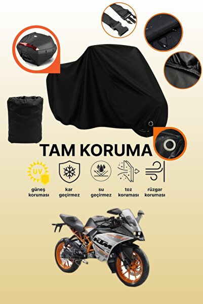 dokaca حقيبة خلفية سوداء متوافقة مع KTM 250 RC ABS، غطاء دراجة نارية متوافق، ...