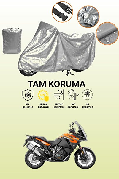 dokaca غطاء دراجة نارية رمادي اللون متوافق مع KTM 1290 Super Adventure S، غطا...