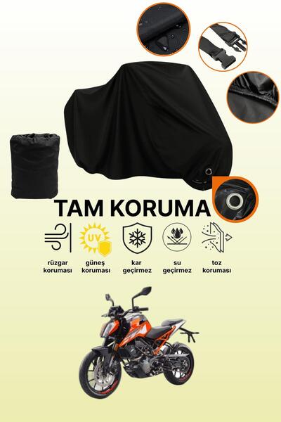 dokaca غطاء دراجة نارية متوافق مع KTM 125 Duke من Black Lock، غطاء واقي