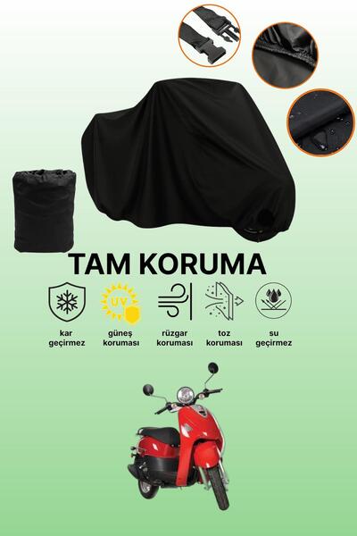 dokaca غطاء محرك متوافق مع Black Kanuni Pony 50، غطاء واقي، غطاء دراجة نارية