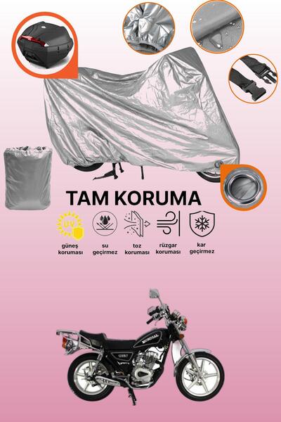 dokaca Gray Rear Bag and Lock Compatible Mondial 125 Kt Compatible Motorcycle...