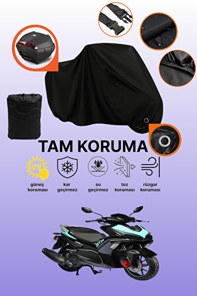 dokaca Black Lock and Tail Bag Compatible Motolux Ist 34 Compatible Motorcycl...