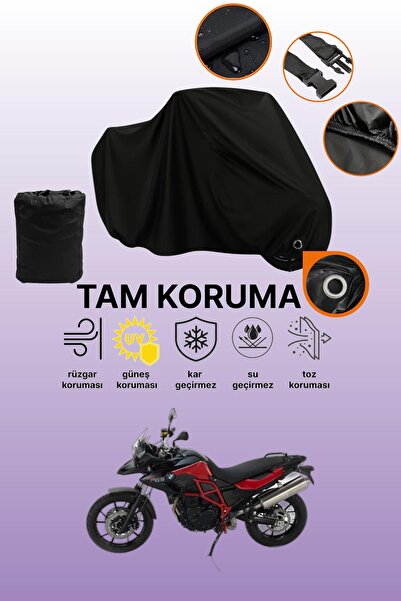 dokaca Black Lock Compatible Bmw F 700 Gs Compatible Motorcycle Tarpaulin, Pr...