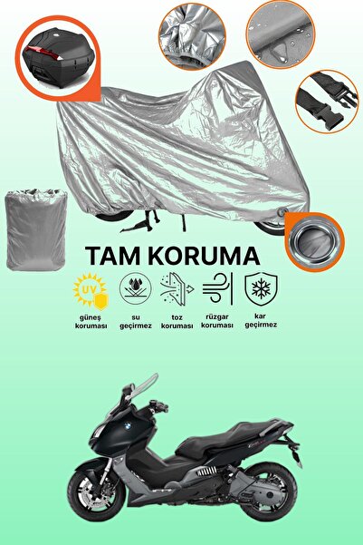 dokaca Gray Lock and Tail Bag Compatible Bmw C 600 Sport Compatible Motorcycl...
