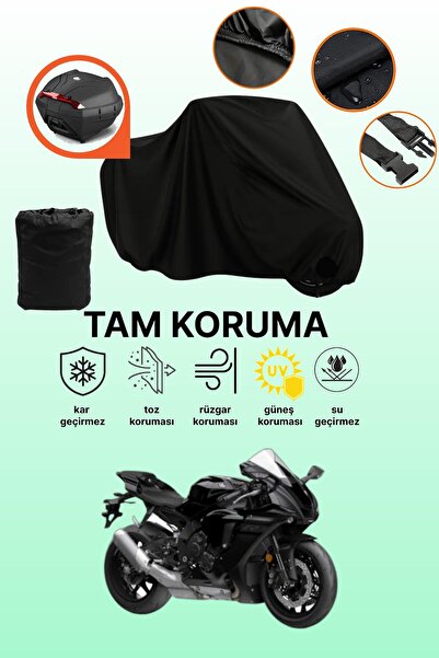 dokaca حقيبة خلفية سوداء متوافقة مع ياماها YZF R1، غطاء دراجة نارية متوافق، غ...