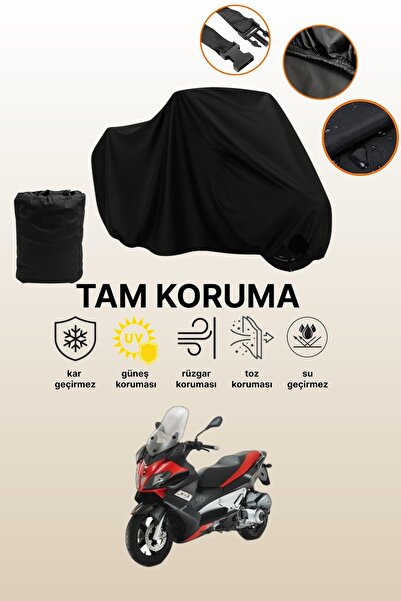 dokaca حقيبة خلفية سوداء وقفل غير متوافقة مع Aprilia SR Max 300 IE متوافقة مع...
