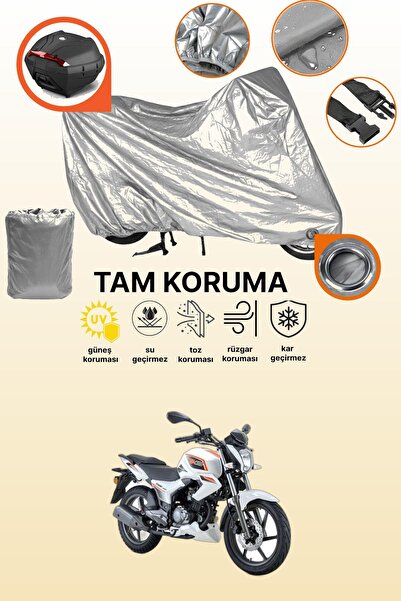 dokaca Gray Lock and Tail Bag Compatible Rks Titanic 150-S Compatible Motorcy...