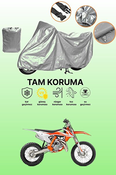 dokaca غطاء دراجة نارية رمادي متوافق مع KTM 85 SX، غطاء واقي، غطاء للمحرك