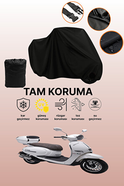 dokaca غطاء محرك متوافق مع Black Kuba Brilliant 125، غطاء واقي، غطاء دراجة نارية