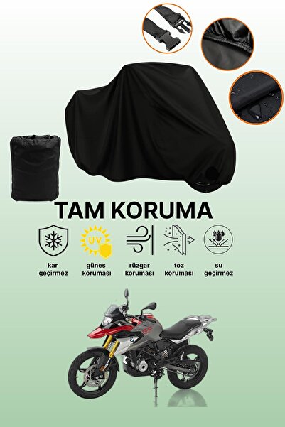 dokaca غطاء محرك متوافق مع BMW G 310 GS باللون الأسود، غطاء واقي، غطاء للدراج...