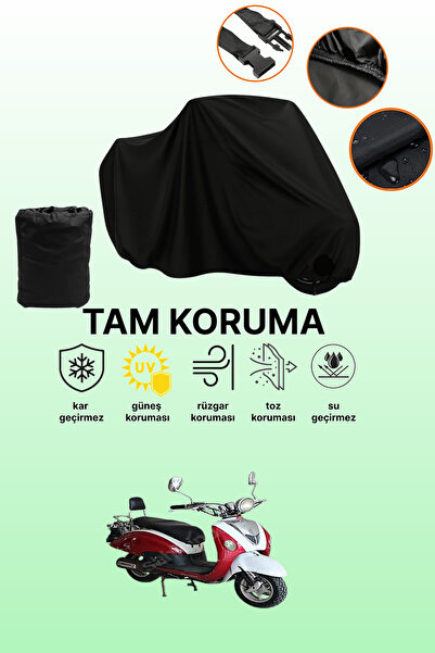 dokaca غطاء محرك متوافق مع كوبا نيرفانا 150 باللون الأسود، غطاء واقي، غطاء للدراجات النارية