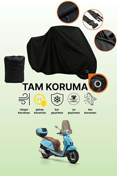 dokaca Black Lock Compatible Rks Ltr 125 Compatible Motorcycle Tarpaulin, Pro...