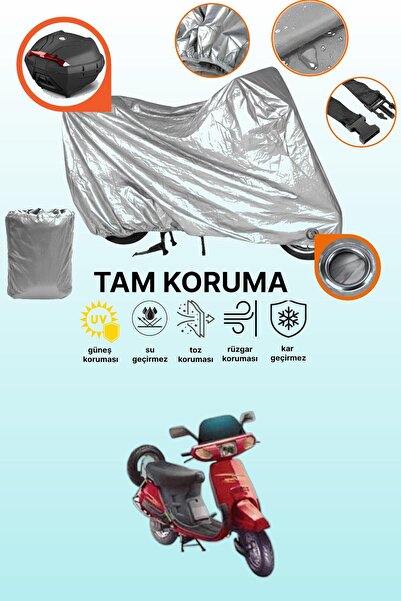 dokaca Grey Lock and Tail Bag Compatible Honda Kinetic Dx Compatible Motorcyc...