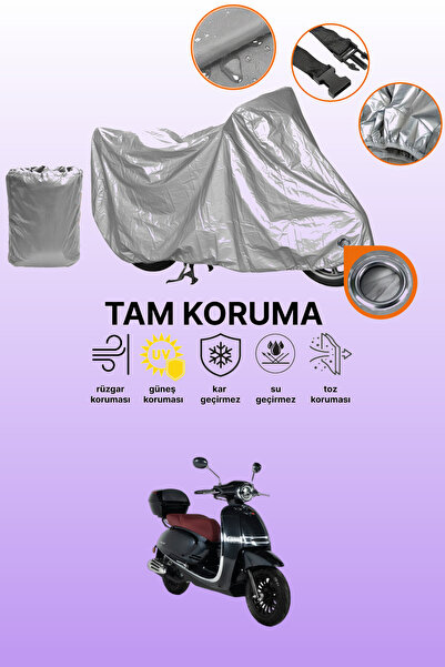 dokaca Gray Lock Compatible Rks Galaxy Gold 125 Compatible Motorcycle Cover, ...