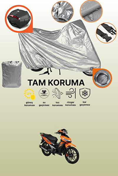 dokaca Gray Lock and Tail Bag Compatible Rks Easy Pro 50 Compatible Motorcycl...