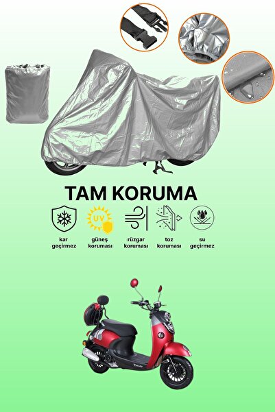 dokaca حقيبة خلفية رمادية اللون وقماش دراجة نارية متوافق مع Kuba Trendy XC 50