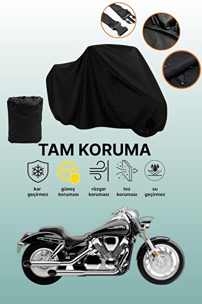 dokaca غطاء محرك متوافق مع هوندا VF 750 C ماجنا باللون الأسود، غطاء واقي، غطا...