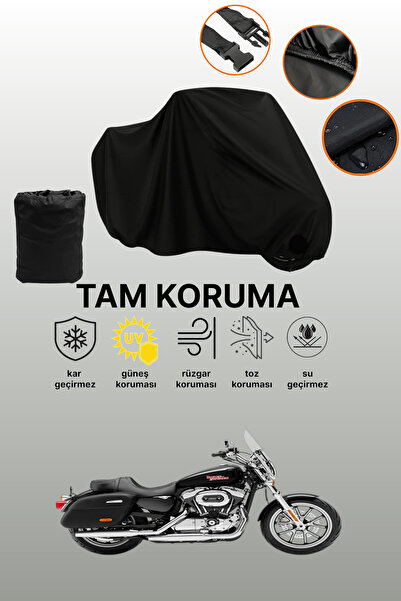 dokaca غطاء محرك متوافق مع هارلي ديفيدسون سوبر لو 1200 تي باللون الأسود، غطاء...