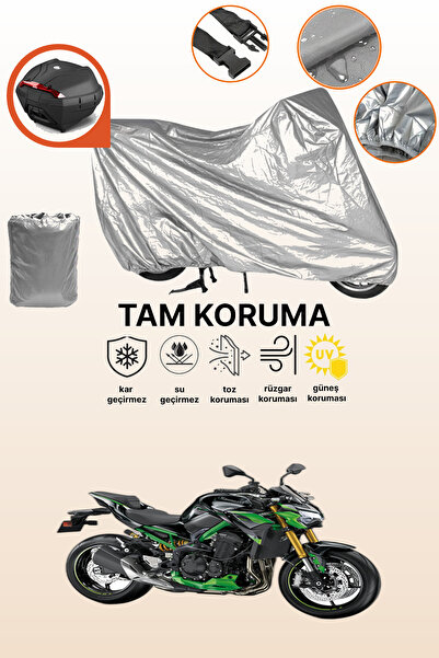 dokaca حقيبة خلفية رمادية متوافقة مع غطاء المحرك المتوافق مع Kawasaki Z 900 S...
