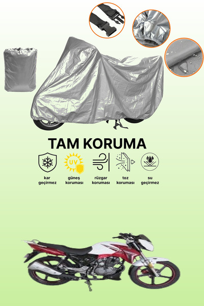 dokaca غطاء دراجة نارية رمادي أنيق متوافق مع ماركة أورورا AR 170-20، غطاء واق...