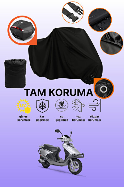 dokaca Black Lock and Tail Bag Compatible Rks Spontini 110 Compatible Motorcy...