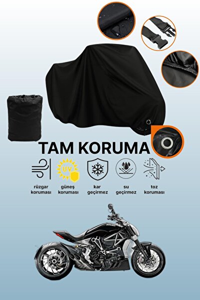 dokaca قماش دراجة نارية متوافق مع دوكاتي ديافيل إكس ديفيل متوافق مع القفل الأسود