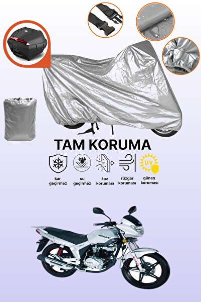 dokaca Gray Rear Bag Compatible Bisan Sunway Fks 125 Compatible Motorcycle Co...