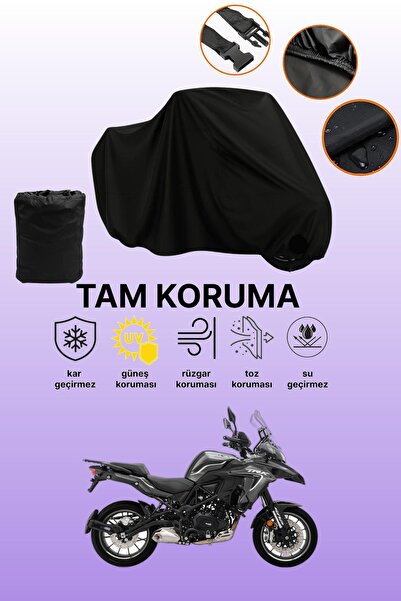 dokaca غطاء محرك متوافق مع بينيلي TRK 502 باللون الأسود، غطاء واقي، غطاء للدر...