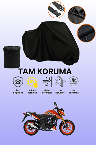 dokaca Black Rks Tnt 202 Compatible Motor Tarpaulin, Protective Cover, Motorc...