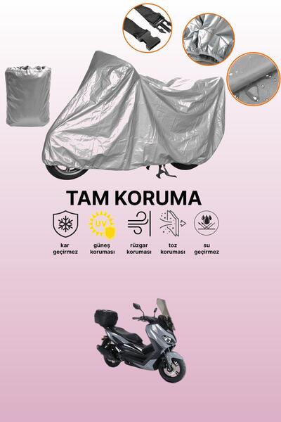 dokaca غطاء دراجة نارية متوافق مع كوبا نوفاكس 200 باللون الرمادي، غطاء واقي، غطاء للمحرك