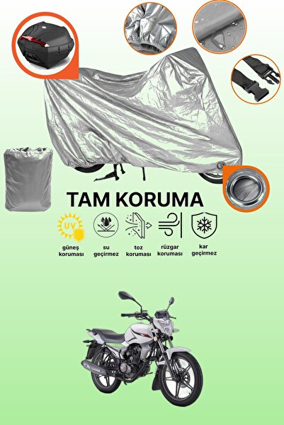 dokaca Gray Lock and Tail Bag Compatible Rks Rk150-S Compatible Motorcycle Ta...