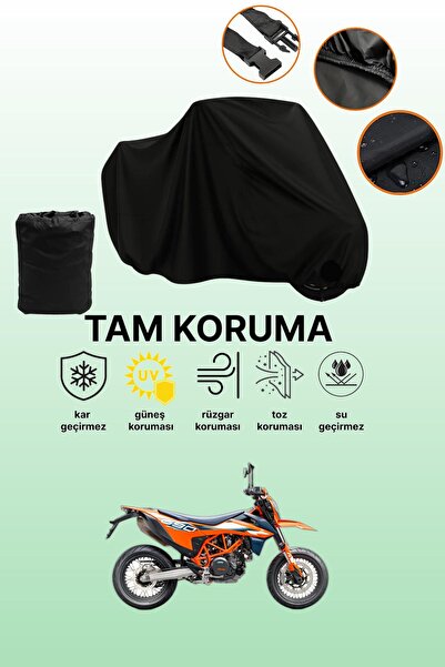 dokaca غطاء محرك متوافق مع KTM 690 SMC R باللون الأسود، غطاء واقي، غطاء دراجة...