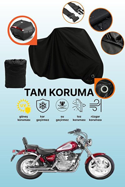 dokaca Black Lock and Tail Bag Compatible Keeway Super Shadow 250 Compatible ...