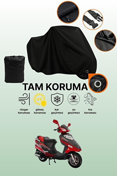 dokaca Black Lock Compatible Mondial 100 Urt Compatible Motorcycle Tarpaulin,...